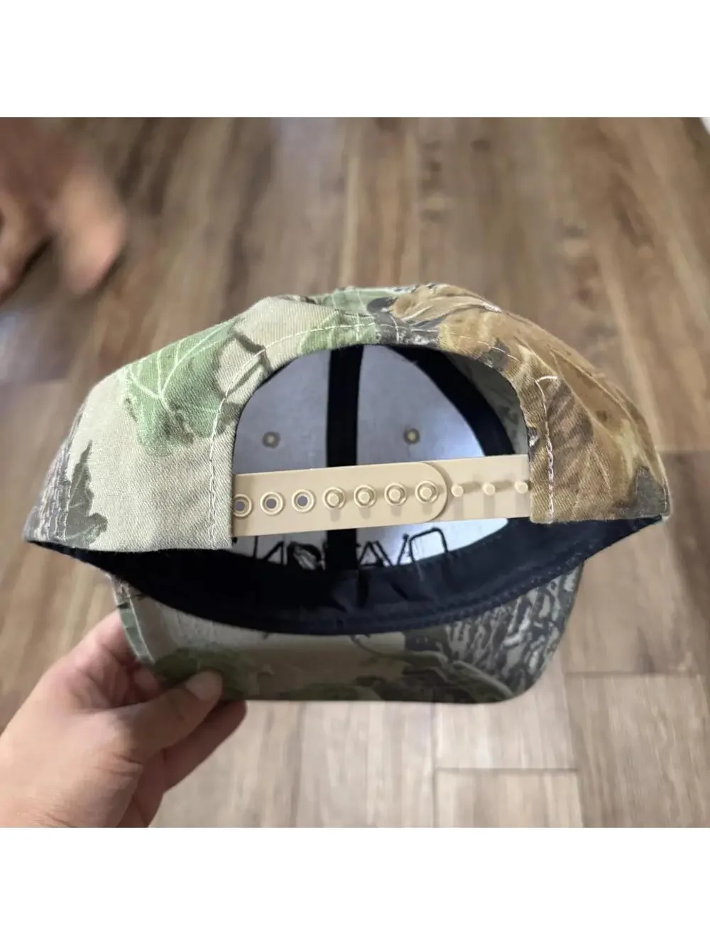 Vintage Ovation Camouflage Snapback Hat Headmaster Inc